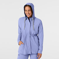 WonderWink RENEW Women's Convertible Hood Fashion Jacket - Ceil Blue