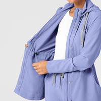 WonderWink RENEW Women's Convertible Hood Fashion Jacket - Ceil Blue