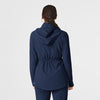 WonderWink RENEW Women's Convertible Hood Fashion Jacket - Navy