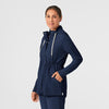 WonderWink RENEW Women's Convertible Hood Fashion Jacket - Navy