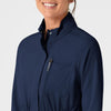 WonderWink RENEW Women's Convertible Hood Fashion Jacket - Navy