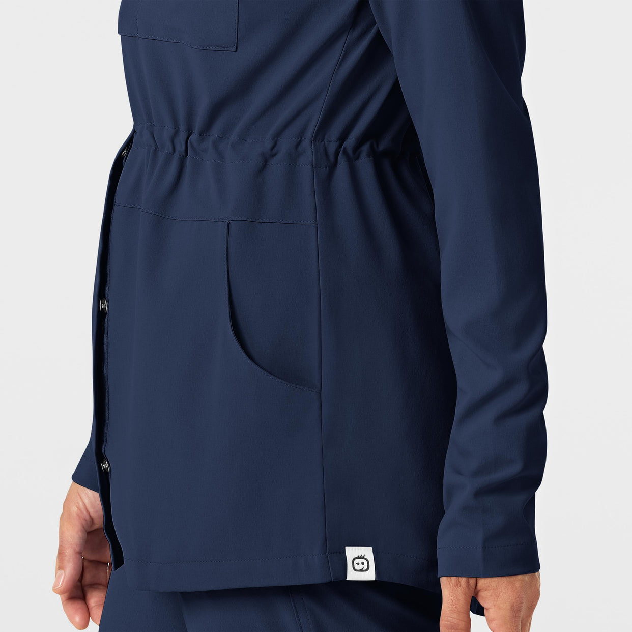WonderWink RENEW Women's Convertible Hood Fashion Jacket - Navy