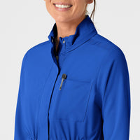 WonderWink RENEW Women's Convertible Hood Fashion Jacket - Royal