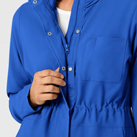 WonderWink RENEW Women's Convertible Hood Fashion Jacket - Royal