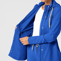 WonderWink RENEW Women's Convertible Hood Fashion Jacket - Royal