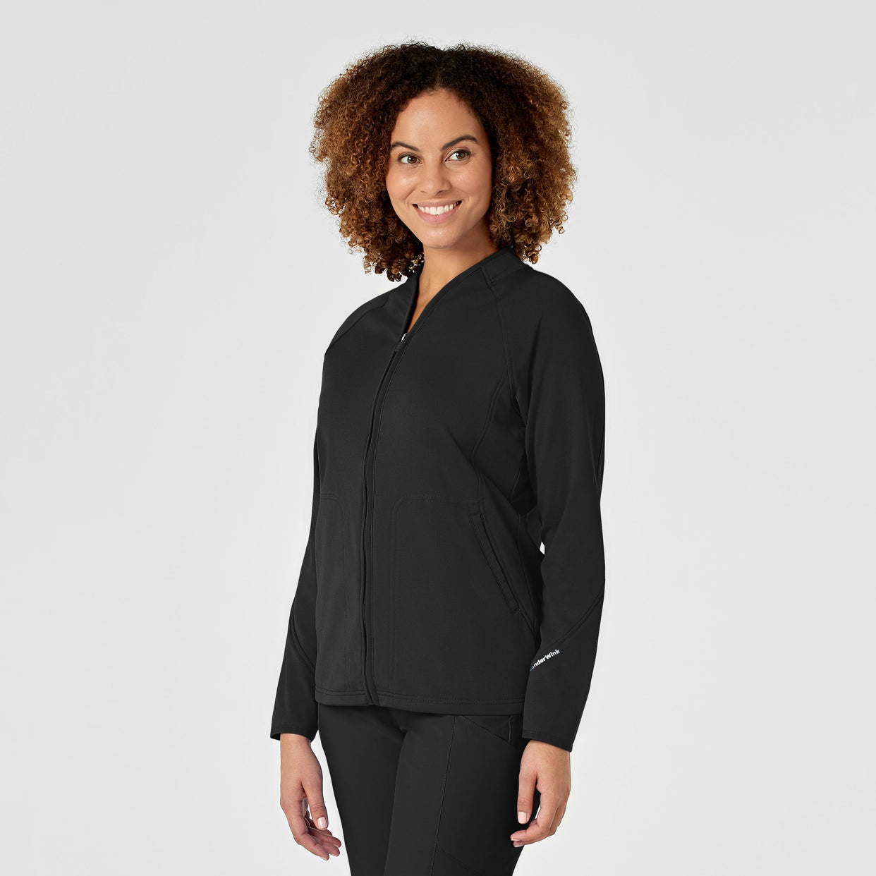 Women's Fleece Full Zip Jacket - Black