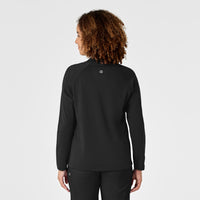 Women's Fleece Full Zip Jacket - Black