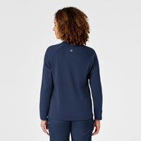 Women's Fleece Full Zip Jacket - Navy