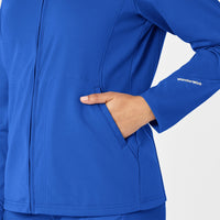 Women's Fleece Full Zip Jacket - Royal