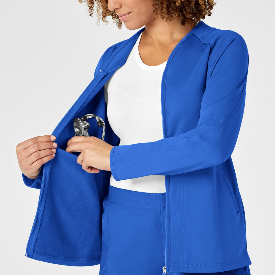 Women's Fleece Full Zip Jacket - Royal