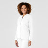 Women's Fleece Full Zip Jacket - White