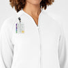 Women's Fleece Full Zip Jacket - White