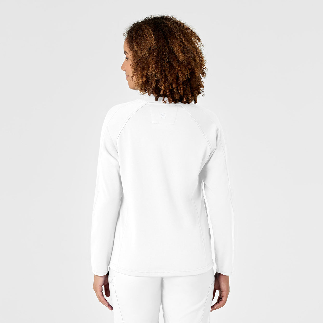 Women's Fleece Full Zip Jacket - White