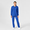 PRO Women's Snap Front Scrub Jacket - Royal